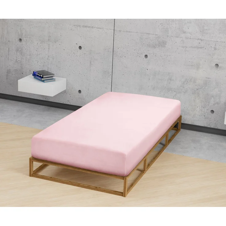 Biberna Jersey-Spannbetttuch, 100 % Baumwolle, Rose, 1x 180x200 cm - 200x200 cm – Bild 3