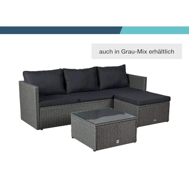 LC Garden Gartenlounge-Set Loungino Balkonmöbel für 3-4 Personen Lounge, (3-tlg) – Bild 10