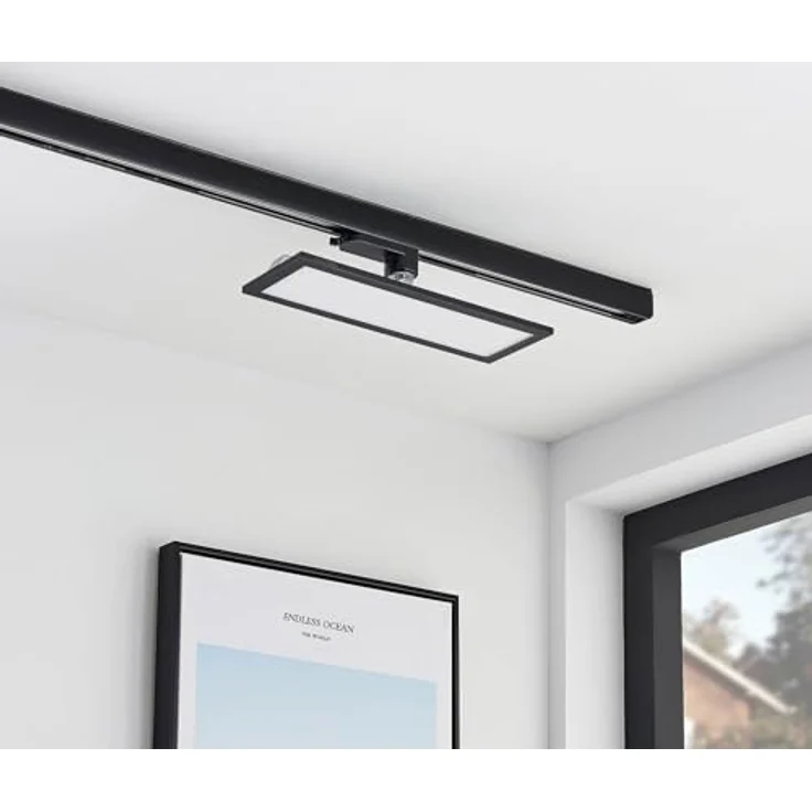 Arcchio LED Stromschienenstrahler Hairis, 1-flammig in Schwarz, moderne Arbeitszimmerleuchte mit energiesparendem LED Leuchtmittel – Bild 5