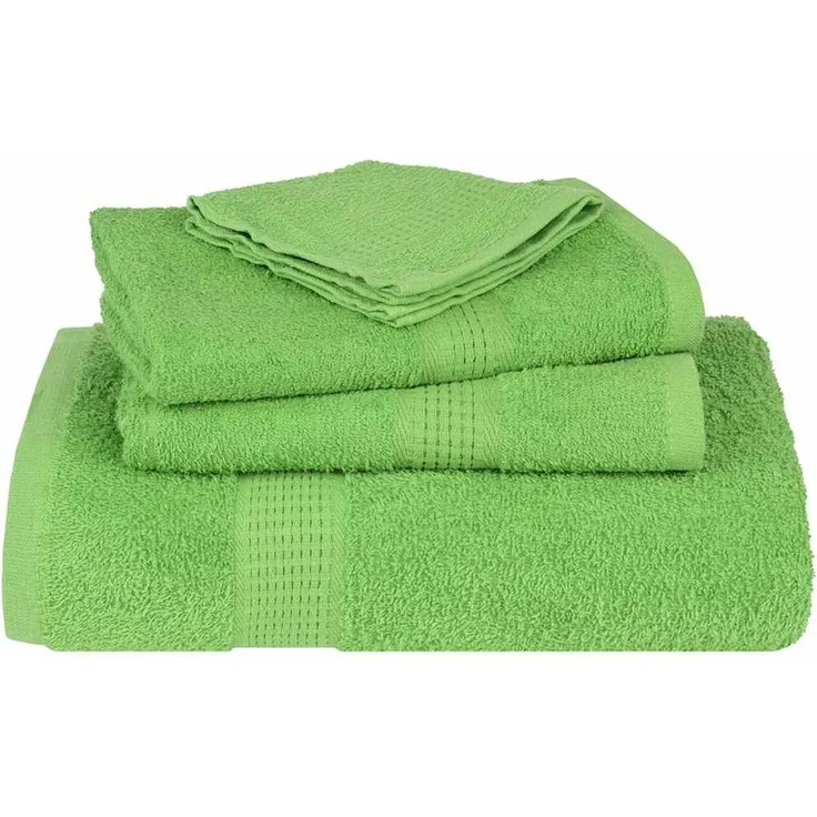 vidaXL Gästetücher FROGN 4 Stk. Apfelgrün 30x50 cm 360 g/m² 137020 – Bild 4