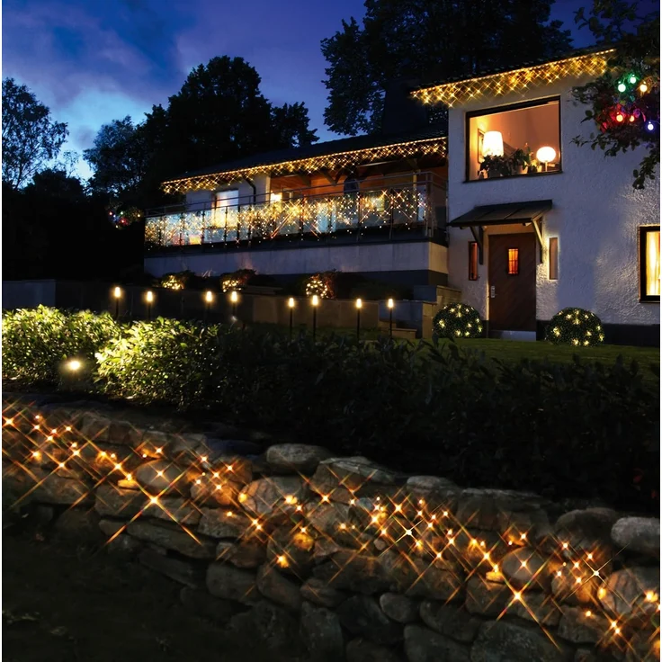 System 24 "LED Eiszapfen-Lichterkette 3m" warmweiß, IP44 – Bild 3