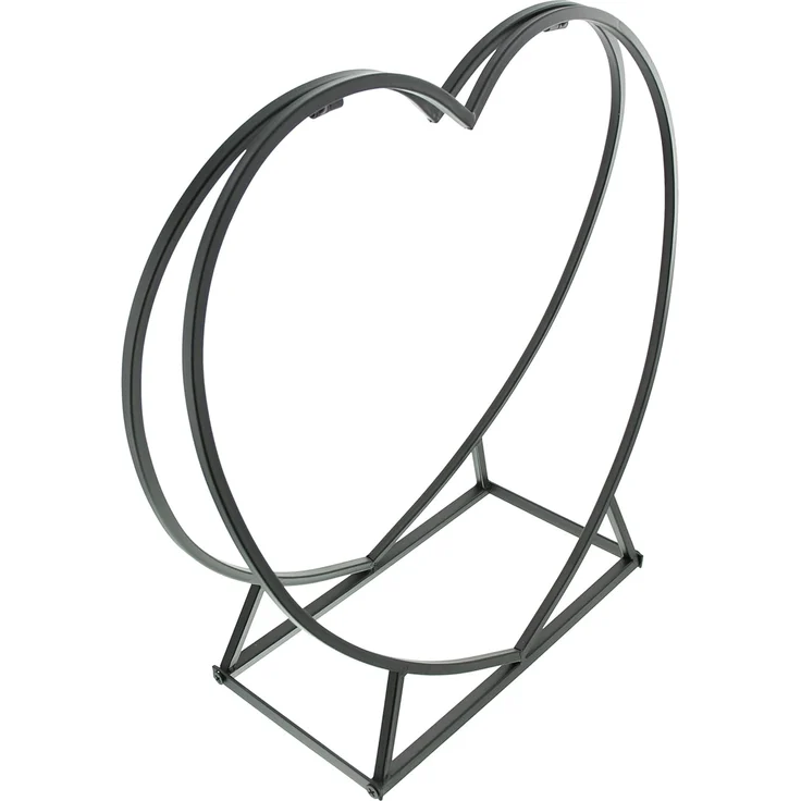 Kaminholzregal "Herz" Holz Aufbewahrungsregal Regal Standregal Kaminholz Deko – Bild 4