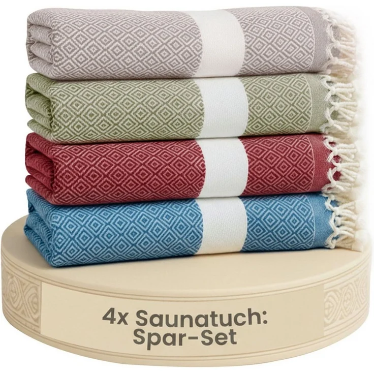 furora HOLIDAY Saunatuch Saunahandtuch Saunatuch Damen + Herren, Hamamtuch groß 100x200 XXL – Bild 1
