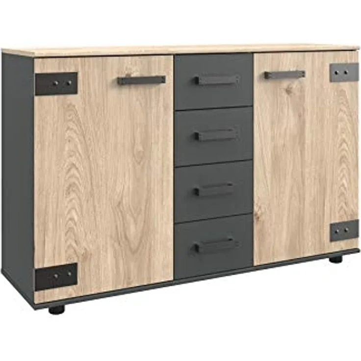 Sideboard MALMÖ Silver Fir Holznachbildung