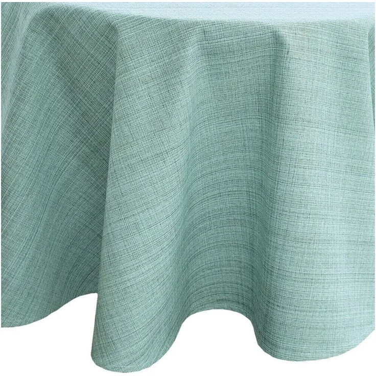 matches21 HOME & HOBBY Tischdecke Outdoor Garten-Tischdecke mint-grün rund 145 cm abwaschbar (1-tlg), Modernes wetterfestes Tischtuch für Außenbereich Garten-Tisch – Bild 5