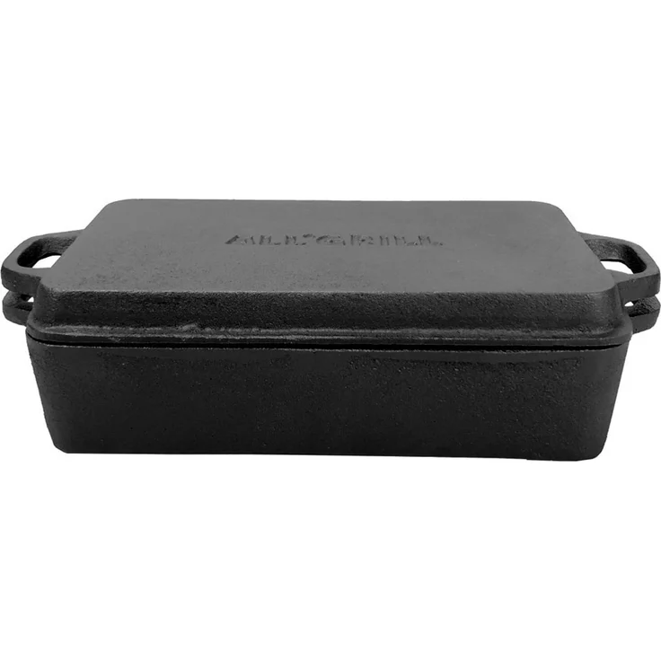 Gusseisenkuss® 2-in-1 Casserole mit Deckel 22 x 13,5 cm Volumen 1 / 0,4 Liter Gusseisen – Bild 4