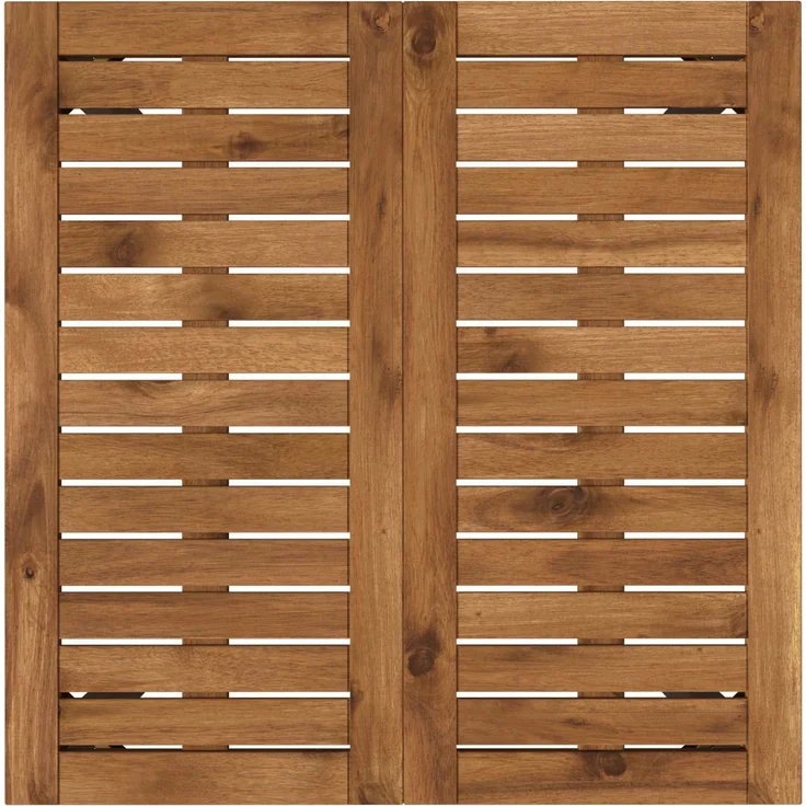 vidaXL Gartentisch NAARDEN Natürlich und Schwarz 60 x 60,5 x 75 cm 901304 – Bild 4