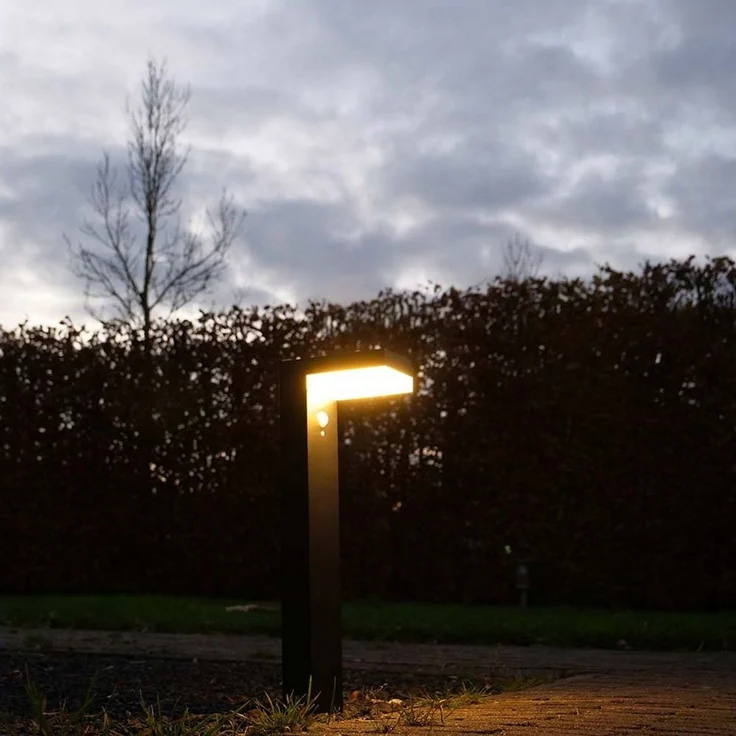 LED's light LED Pollerleuchte 1000561_01 Solar LED-Gehwegleuchte, LED, schwarz mit Bewegungsmelder 3,3W warmweiß – Bild 3