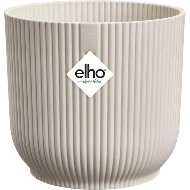 Elho Blumentopf Vibes Fold Kunststoff cremeweiß Ø 16 x 15 cm