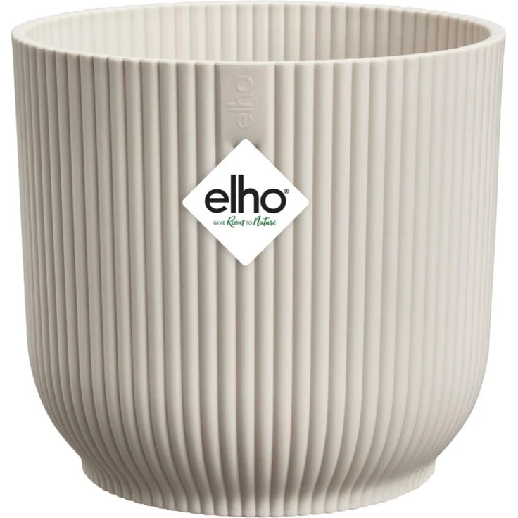 Elho Blumentopf Vibes Fold Kunststoff cremeweiß Ø 16 x 15 cm – Bild 1