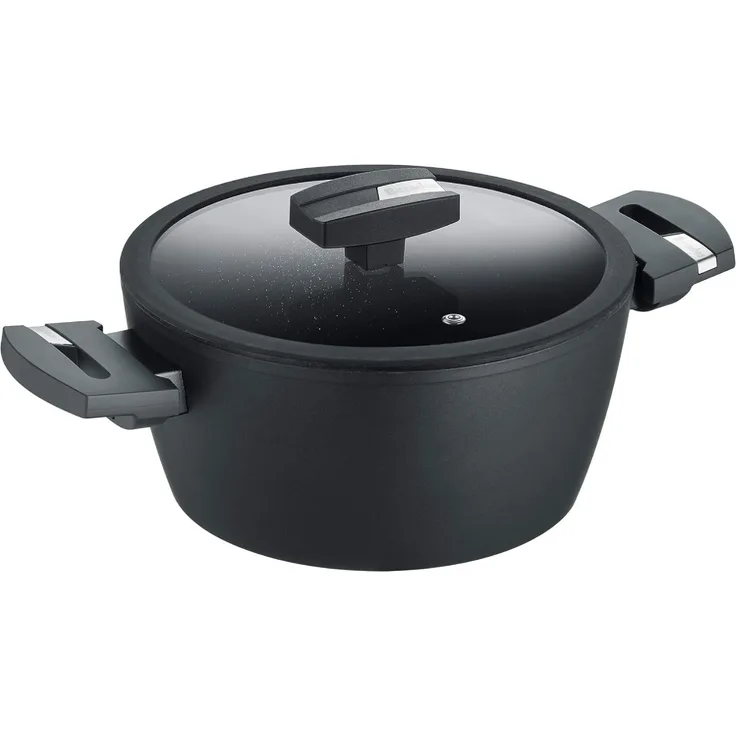 Berndes Balance Induction Enduro Kochtopf, Topf, Antihaftversiegelung, Aluminium, Schwarz, Ø 20 cm, 0019884502