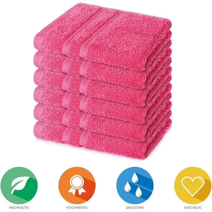 Lavea Seiftuch Bali, 30x30cm aus 100% Bio-Baumwolle, einzigartig weiche Seiftücher mit Aufhänger (Set, 6-St), hochwertige und nachhaltige Premium Waschlappen - schonende Reinigung – Bild 2
