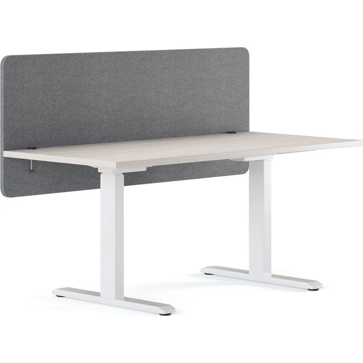 RICOO Akustik Trennwand für Schreibtisch 150 x 60 x 2 cm Filz Grau Büro ZAP1560-G Home Office Pinnwand Schall und Sichtschutz – Bild 5