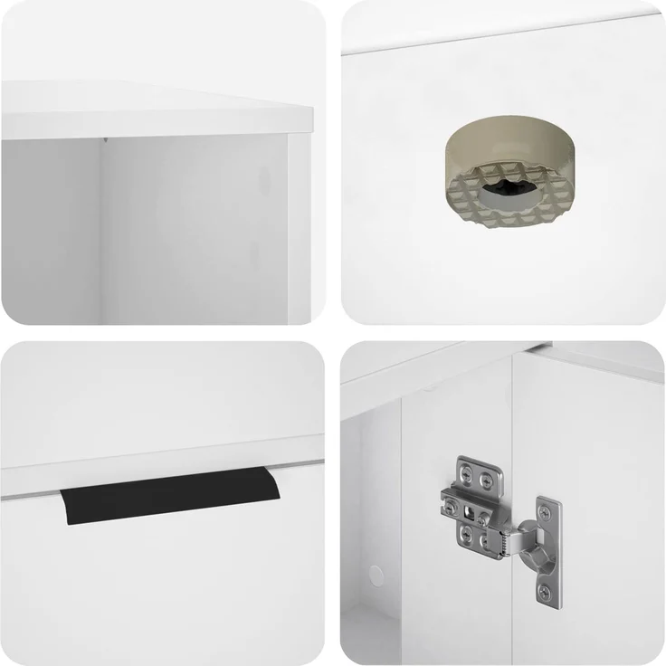 vidaXL Katzenkiste Möbel Weiß 100 x 49 x 45 cm Holzwerkstoff 8014751 – Bild 9