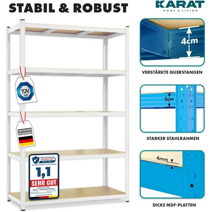 Kubus Schwerlastregal Lagerregal für jeden Keller – Bild 2