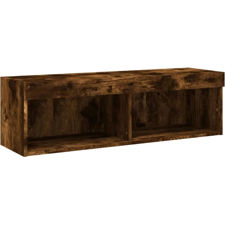 vidaXL 5-tlg. Wohnwand mit LED-Beleuchtung Räuchereiche Holzwerkstoff 3216694 – Bild 9