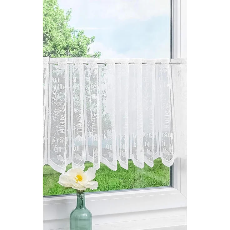 Lysel Scheibengardine - Provence (Bx H) 150cm * 45cm weiß/weiß – Bild 2