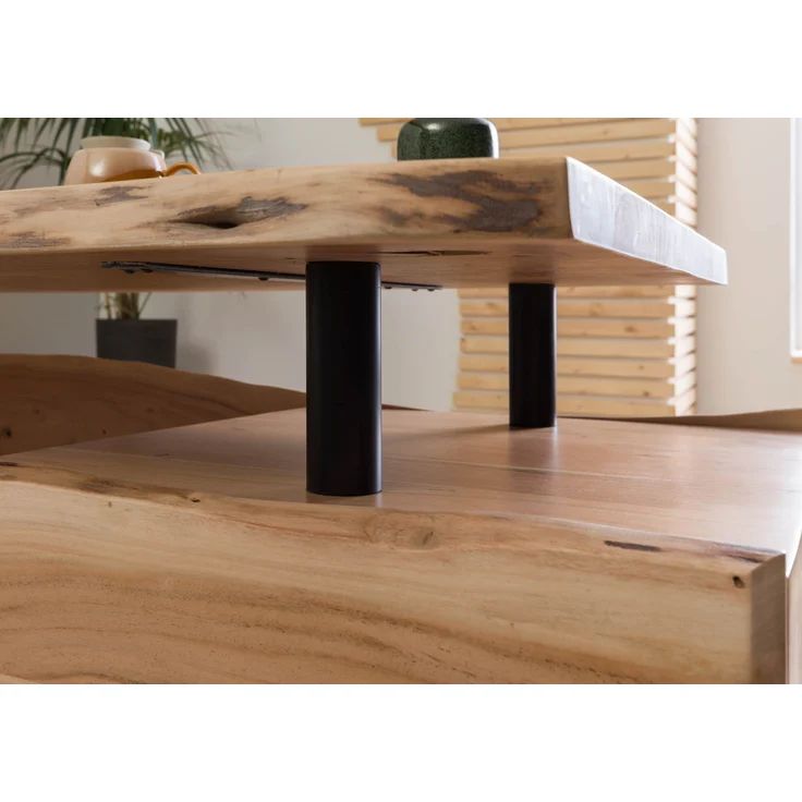 Schreibtisch Akazie 210x70x76 natur lackiert PURE ACACIA #152 – Bild 6