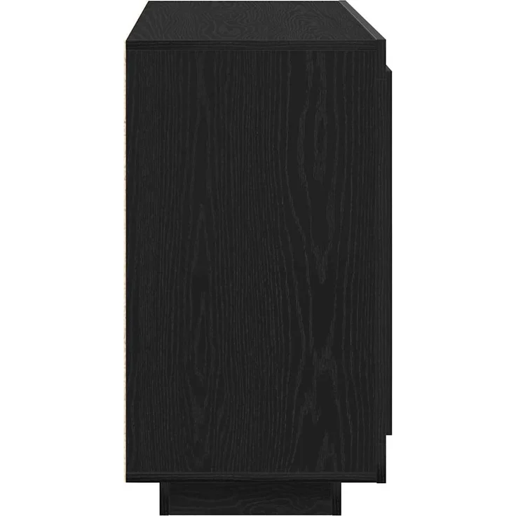 vidaXL Sideboard Schwarz Eichen-Optik 80 x 40 x 75 cm Holzwerkstoff 862749 – Bild 6