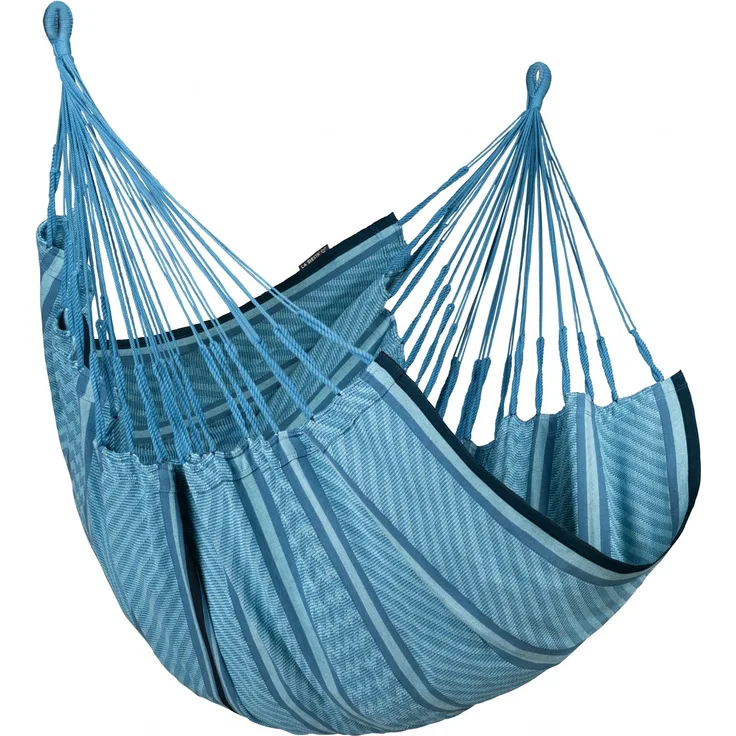Cumbia Organic Blue Zebra - Sitzteil aus Bio-Baumwolle für Gestell Udine Blau