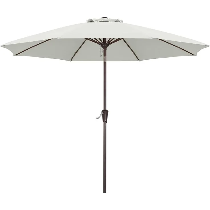 ABCCANOPY Sonnenschirm 270 cm wasser- & winddicht UPF 50+ stabil Beige