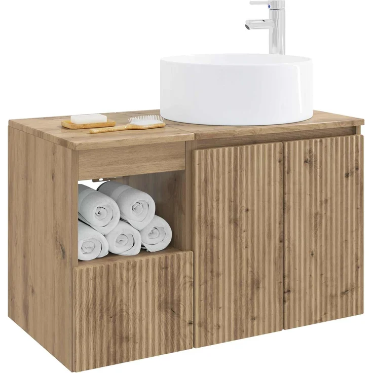 vidaXL Badezimmerschrank-Set 2 stk. Artisan-Eiche 79,5 x 44,5 x 80 cm 3404113 – Bild 3