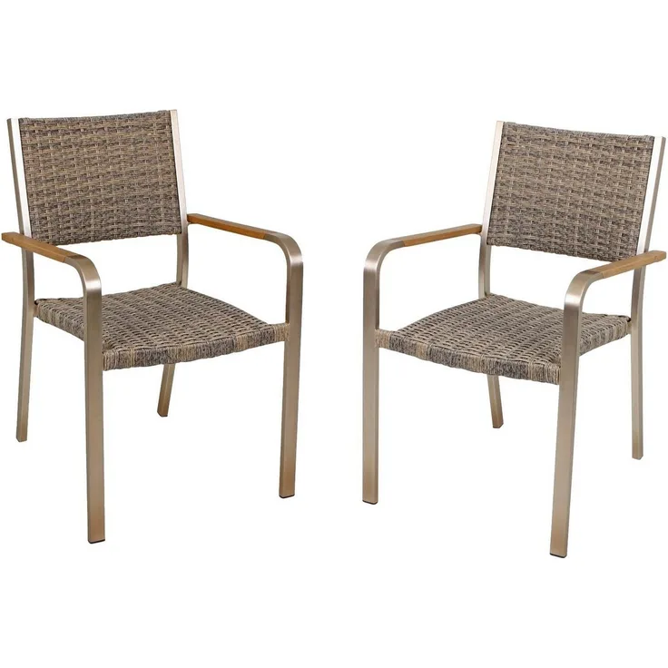 Garden Pleasure Stapelstuhl FLORENCE (Set, 2 St), 2er Set