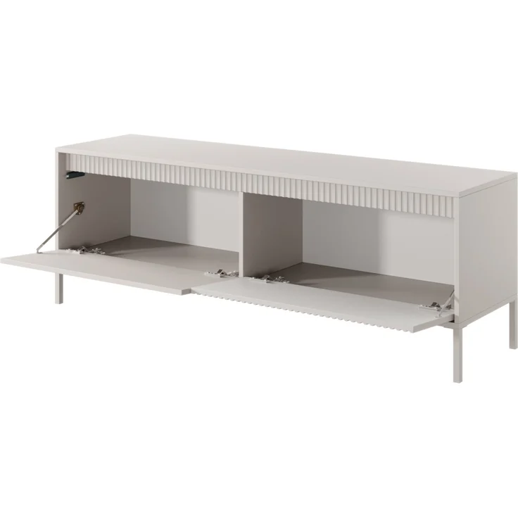 Selsey 'Falsetto' TV-Lowboard, beige mit geriffelter Front, ca. 53 x 153 x 39 cm – Bild 3