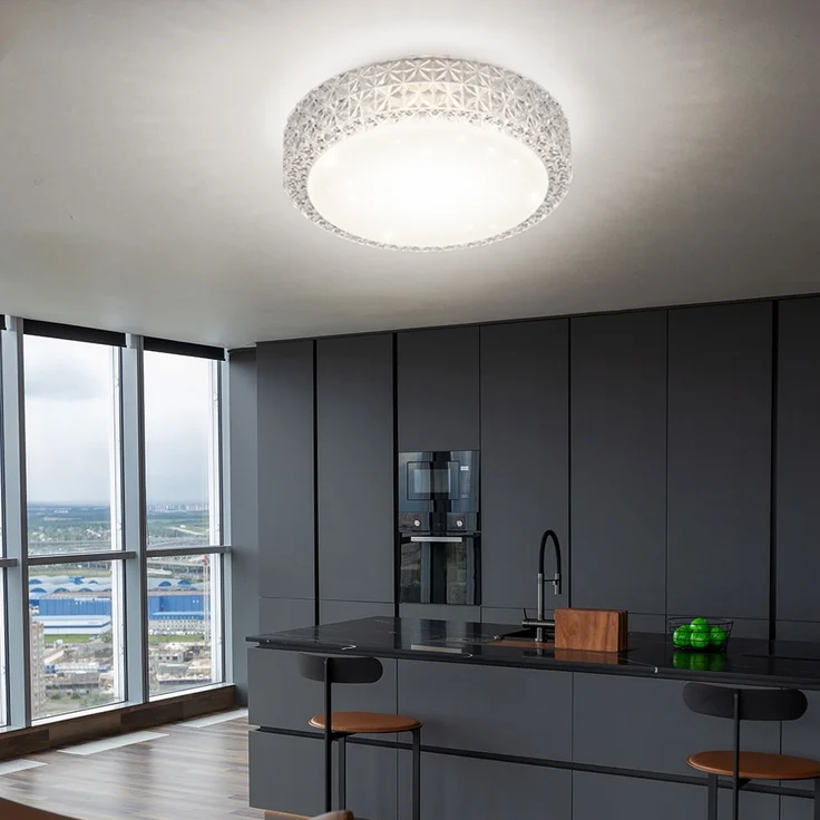LED Design Deckenleuchte, Kristalloptik, Sterneneffekt PEGASUS – Bild 5