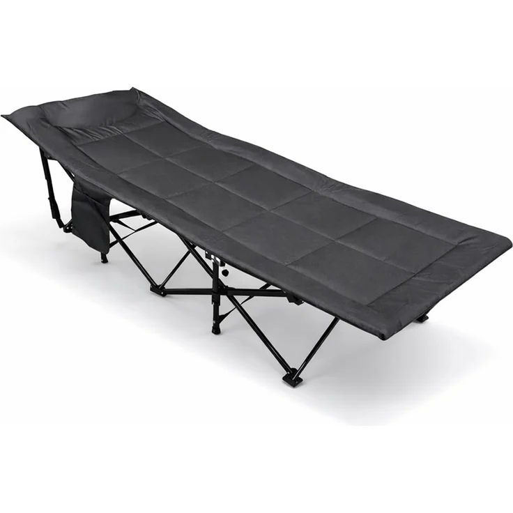 Popup Gartenliege Feldbett Campingbett gepolstert klappbar 190x67x37cm – Bild 2