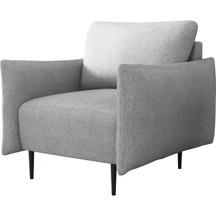 Sessel Larow, Polstersessel mit schmale Armlehne (Farbe: Velo 633)