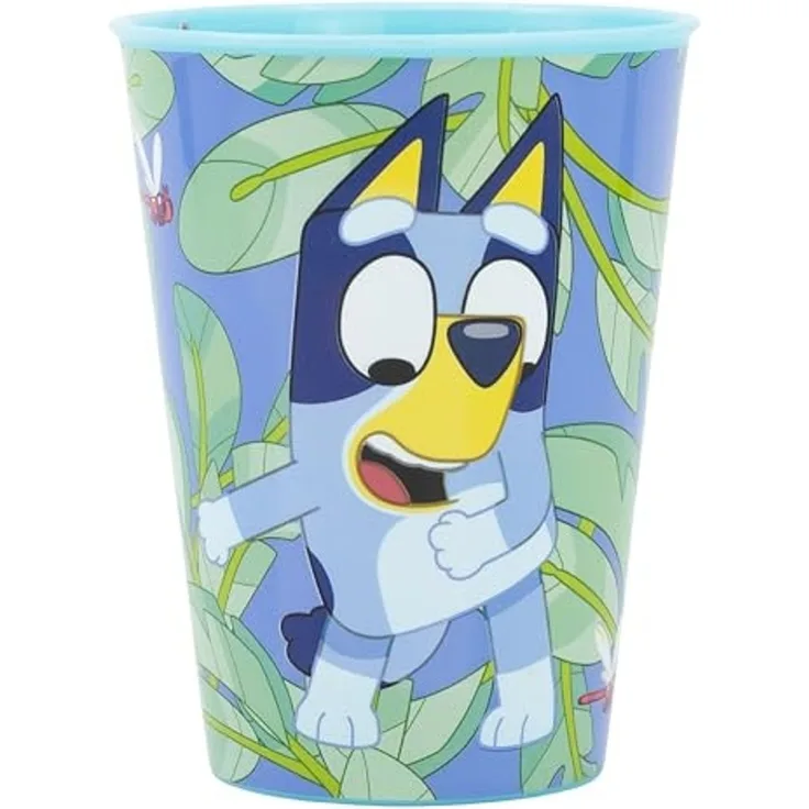 Storline Kinderbecher Bluey 260 ml Trinkbecher für Kita & Frühstück, Plastik