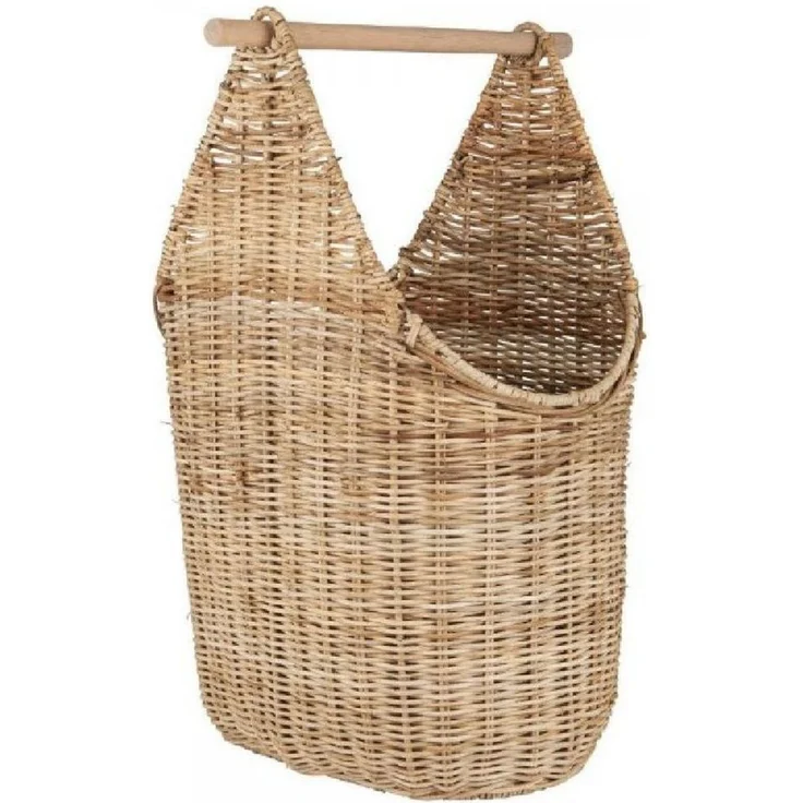 Ib Laursen Toilettenpapierhalter WC Rollenhalter Korb Rattan Natur Grau 3756-18 – Bild 5