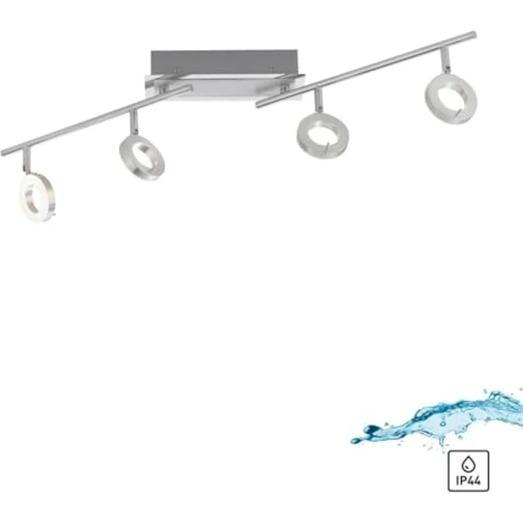 SILEDA Paul Neuhaus Deckenleuchte, aluminium matt 4xLED-Board 6W 3000K Badleuchte, IP4410933 – Bild 3