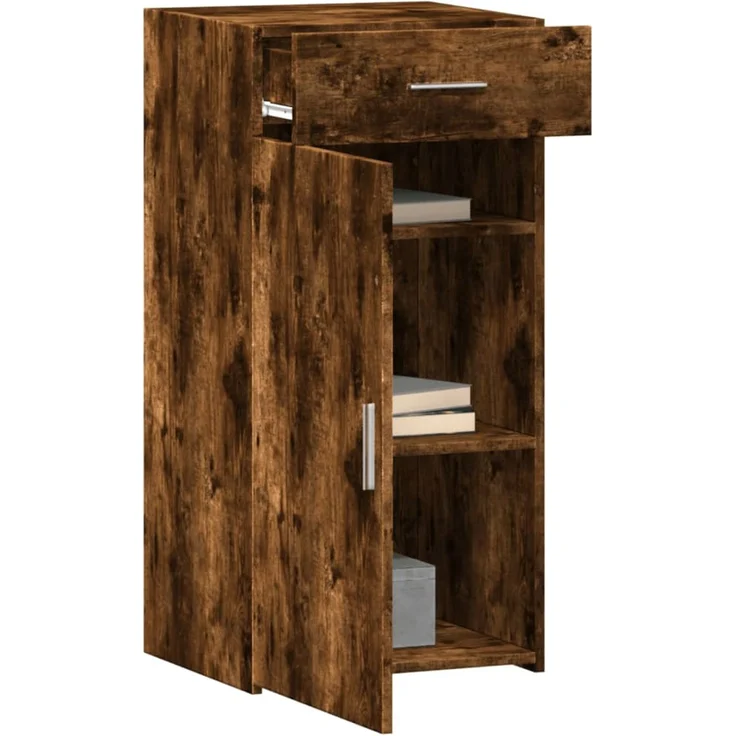 vidaXL Sideboard Räuchereiche 45x42,5x93 cm Holzwerkstoff 846289 – Bild 3