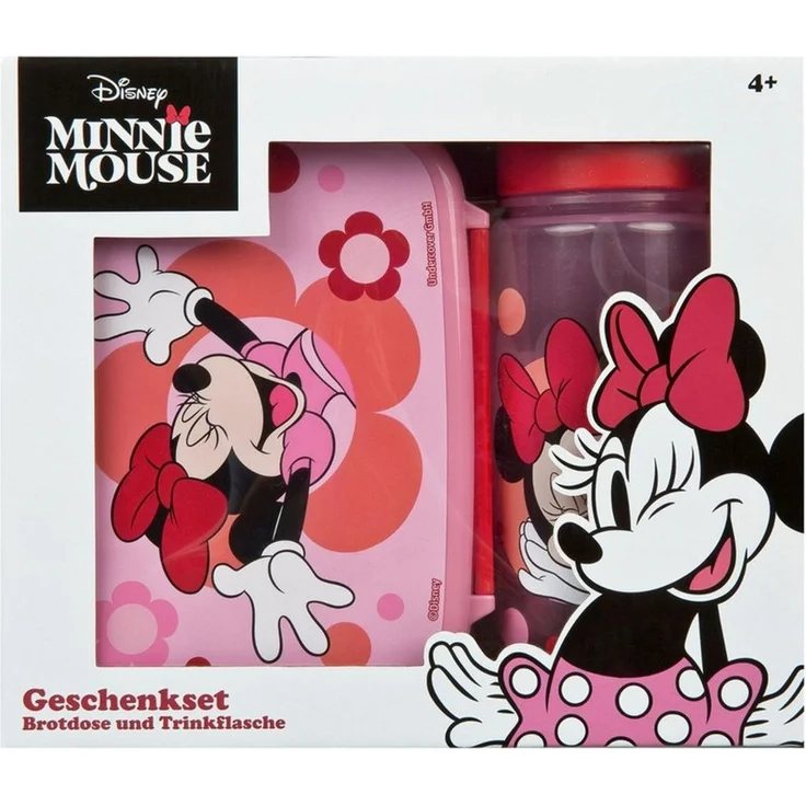 Disney Minnie Mouse Lunchbox Minnie Mouse Lunch Set Brotdose Trinkflasche Kinder – Bild 2