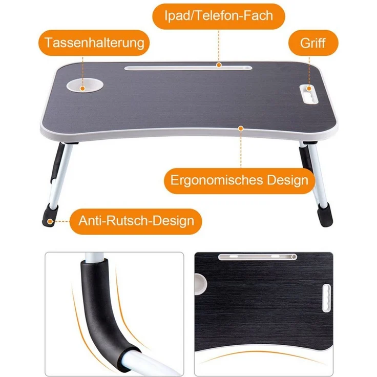 Youyijia Wickeltisch Laptoptisch Betttisch Laptopständer Bett-Schreibtisch Klappbar – Bild 2