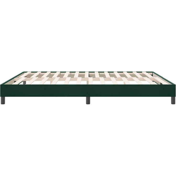 Doppelbett, Bettgestell Modernen ohne Matratze Dunkelgrün 180x220 cm Samt d2396e – Bild 6