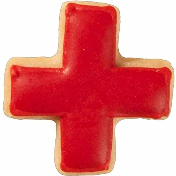 Ausstecher Plus-Zeichen 3 cm Edelstahl [PG rot] – Bild 2