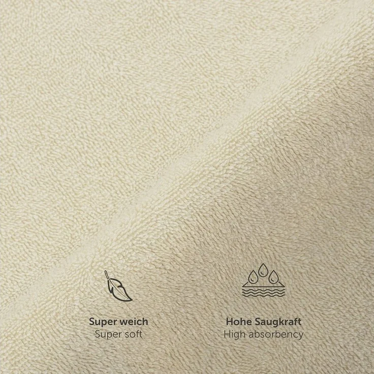 Blumtal Gästehandtücher 30x30cm - weich und saugstark, Frottee (24-St), 12er und 24er Set, 100% Baumwolle – Bild 3