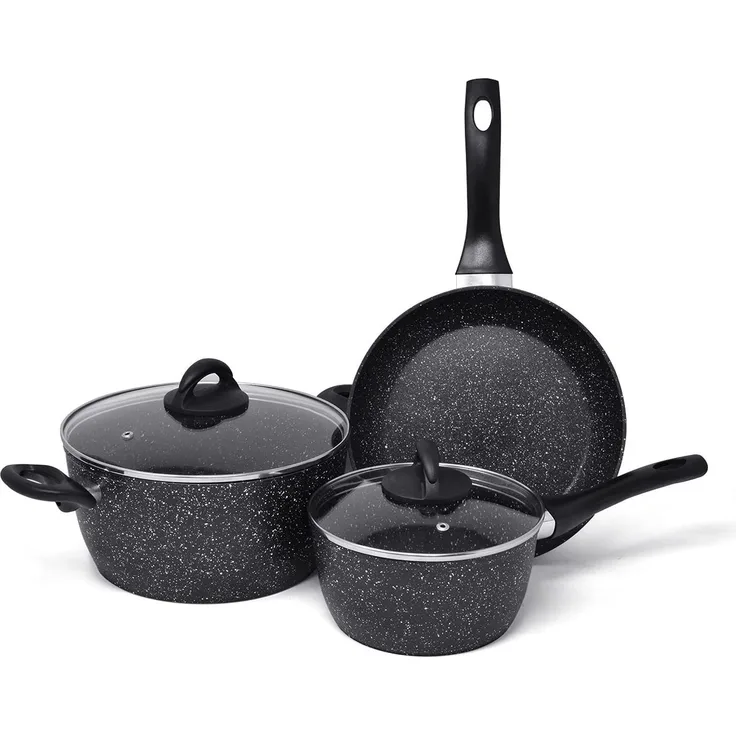 JOEJI’S KITCHEN PFANNEN-SET Aluminium Unbekannt 3-tlg (H 12 x T 20 x B 20 cm)