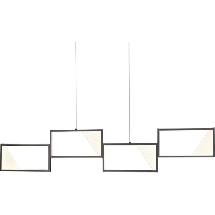 LED Pendelleuchte, anthrazit, Switch Dimmer, H 150 cm – Bild 6