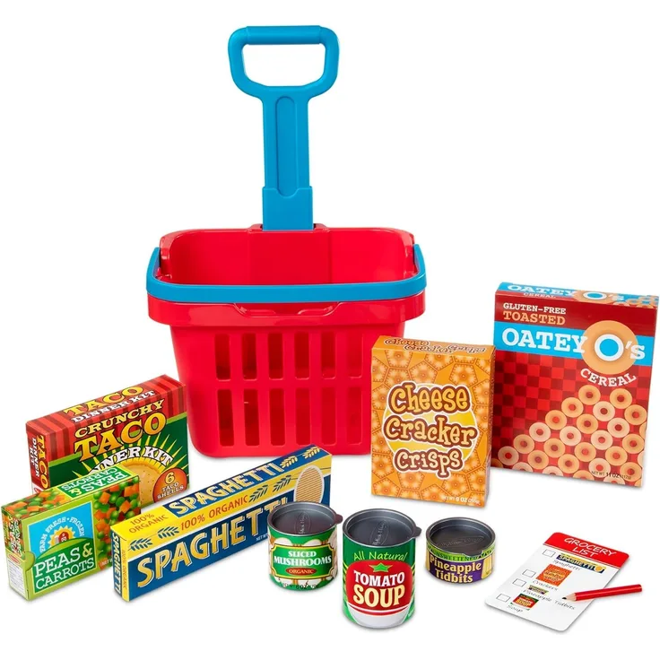 Melissa & Doug Einkaufskorb mit Zubehör