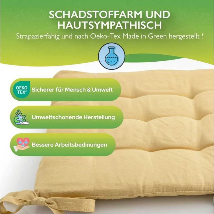 etérea Himmlische Qualität Sitzkissen etérea Sitzkissen Stuhlkissen Basic Auflage und – Bild 2