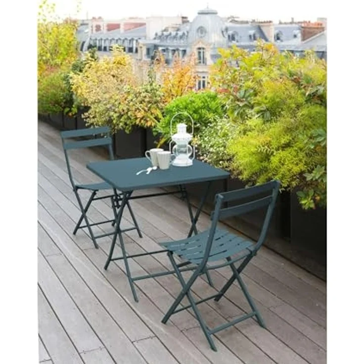 Hespéride - Klappbarer Gartenstuhl Greensboro Blaugrün - Blaue Ente – Bild 2