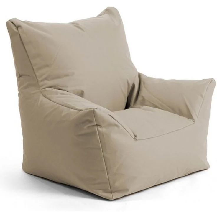 mokebo Kindersessel Der Pausenheld (aus wasserabweisenden Stoff Beige-Khaki), Kinder Sitzsack, Lesesessel, Bodenkissen fürs Kinderzimmer – Bild 4