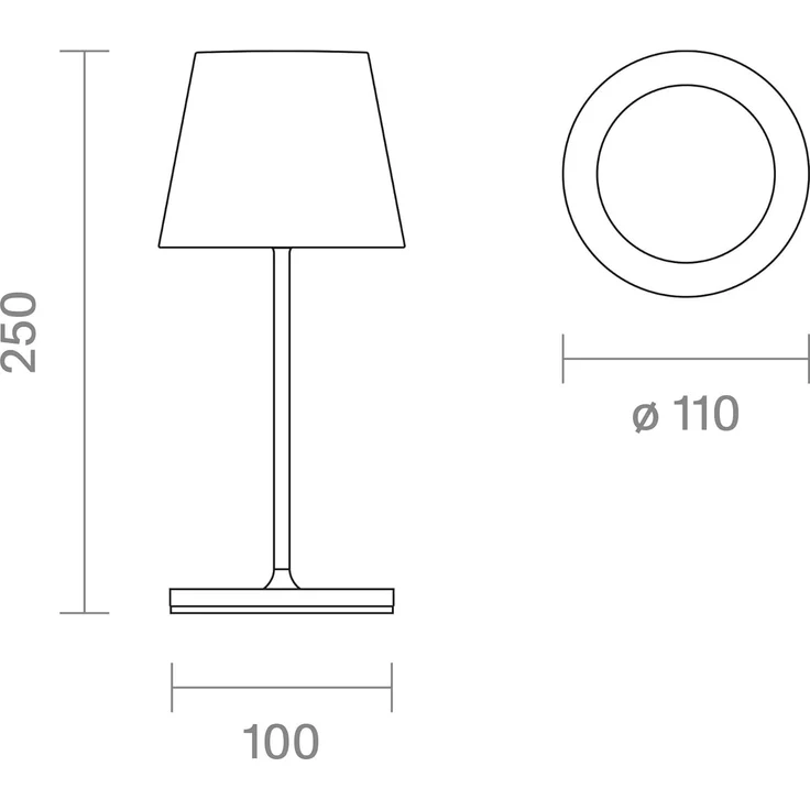 SIGOR LED Tischleuchte Akku-Tischleuchte, Dimmbar, LED fest integriert, Warmweiß – Bild 9
