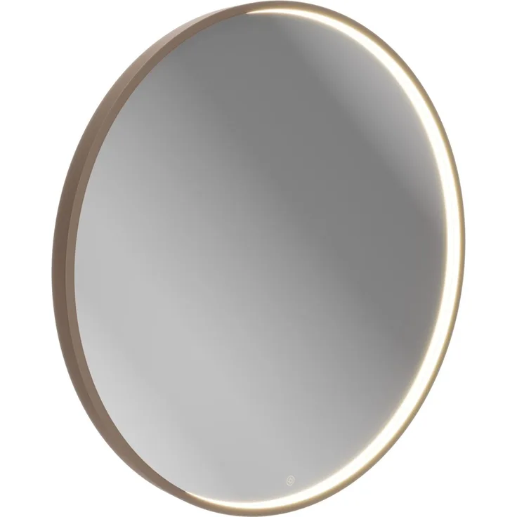 LANZET LED Spiegel Ø 90 cm, Goldbronze