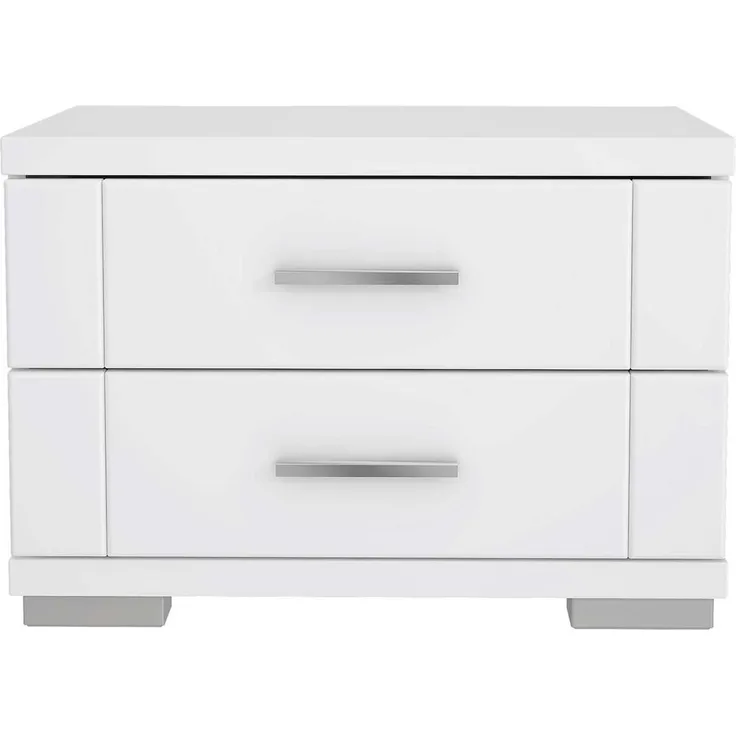Nachtkommode Sylt / Snow, Holzwerkstoff, Weiß, 60 x 43 x 42 cm