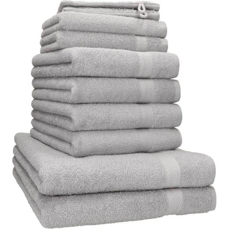 Betz Handtücher 10-teiliges Handtuch Set Premium, 100% Baumwolle (10-St), 4 Handtücher 50x100 cm, 2 Duschtücher 70x140 cm, 2 Gästetücher 30x50 – Bild 1